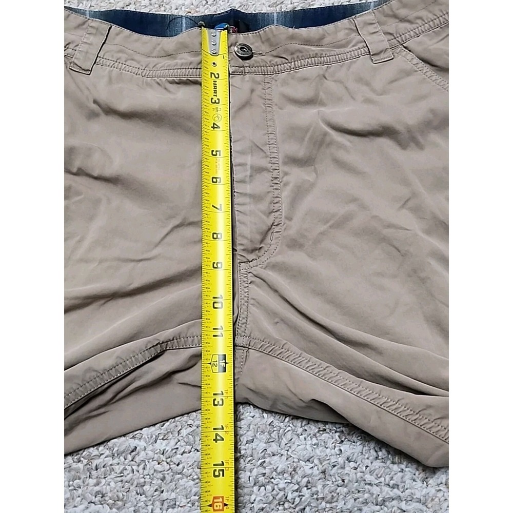 Rail Riders Hiking Pants Mens Khaki Nylon Fleece Lined‎ Trail Taper 34x28 - Picture 6 of 16
